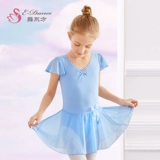 Детская летняя танцующая спортивная одежда для раннего возраста, короткий рукав