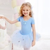 Детская спортивная одежда для раннего возраста, летний танцующий костюм для танцевального шоу, короткий рукав