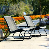 Lazy leisure old man carefree rattan recliner outdoor balcony tea back chair outdoor courtyard outdoor home coffee table