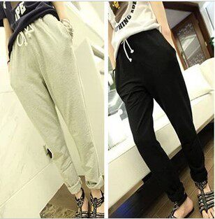 New Man's Pure Cotton Fatty Cotton and Large Casual Small Foot Pencil Halen Pants Sports Men's Groups