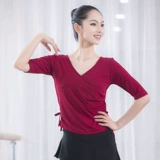 Танцевальные топы одежды, средние рукава, народные танцы, танцевальная одежда, черная рифмовая рифма учитель базовая тренировка модальная одежда модаль