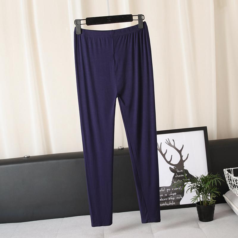 Quần legging modal co giãn cao nữ 9 điểm mặc mỏng phần mỡ mm cỡ lớn 220 kg chín điểm mùa hè và mùa thu quần eo cao quần tây nữ
