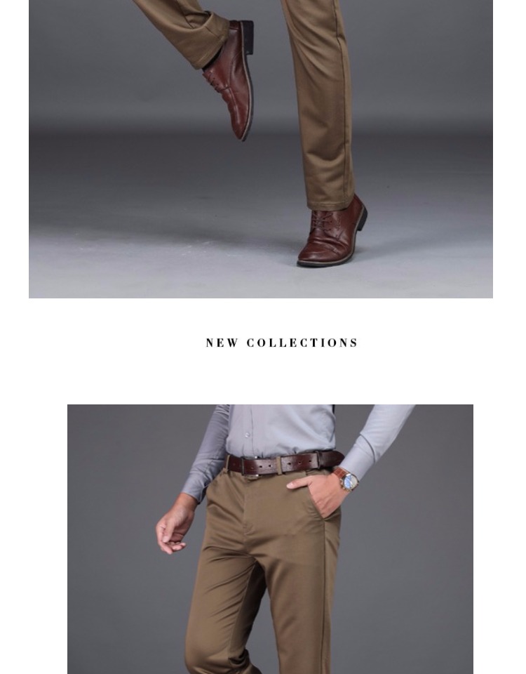 Căng cotton trung niên nam kinh doanh quần âu nam lỏng lẻo cộng với quần nhung quần nam quần mùa thu quần nam quần jean nam đẹp
