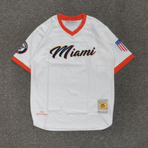 Tide Cards Short Sleeves American Loose Embroidery Baseball clothes mens T-shirt street dance hip hop big code mid-length hiphop jersey