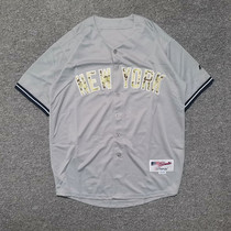 Plus size plus size American professional baseball uniform short-sleeved cardigan mens and womens European and American street hip-hop jersey hip-hop hip-hop trend