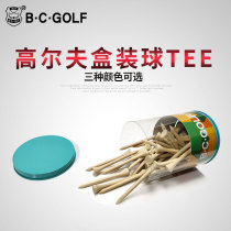 BCGOLF golf wooden TEE long and short golf spikes bamboo TEE boxed golf tee holder