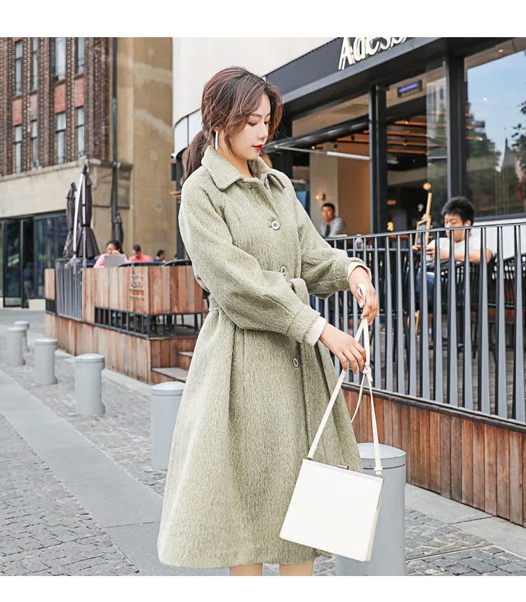 Mùa đông phiên bản Hàn Quốc mới của chiếc áo len tự làm dày áo len nữ tính khí là áo len mỏng Ma Hai nữ áo dạ ngắn hàn quốc