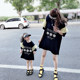66 Princess 2021 new parent-child clothing, mother-daughter clothing, short-sleeved summer T-shirt, mid-length, street-style summer clothing