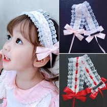 66 The same lace bow soft sister maid cute girl court Lolita Spanish baby Childrens hair band