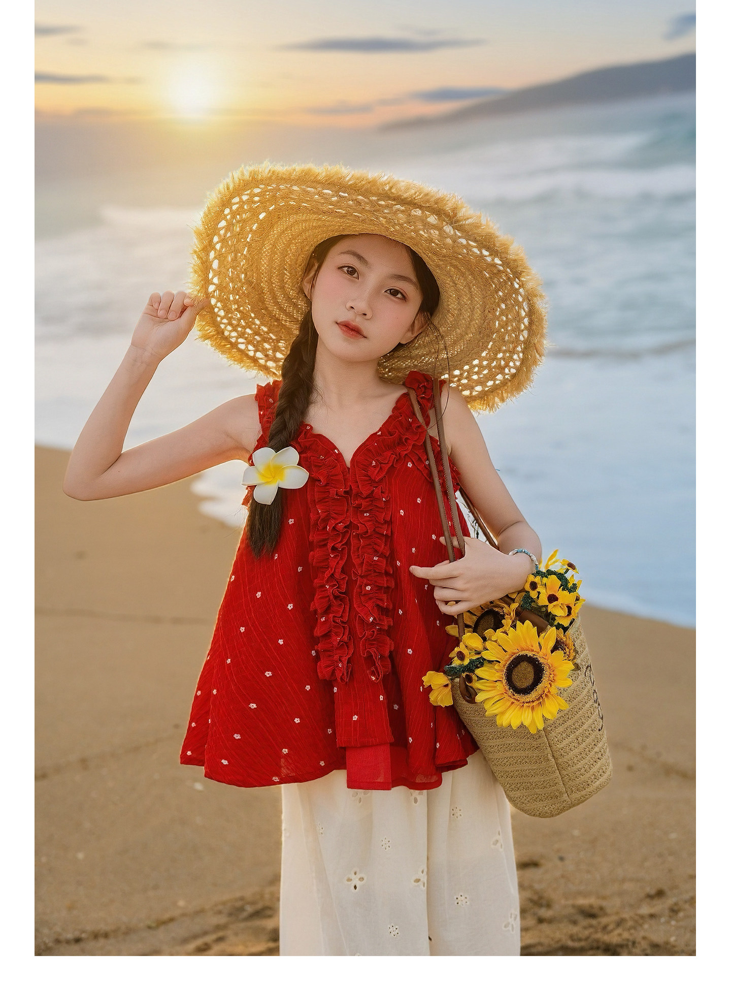 66公主童装女童吊带T恤夏薄款2026新款女孩甜美度假风洋气上衣潮 — 15