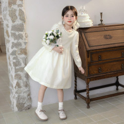 66 Princess Children's Clothing Girls' Autumn Dress 2025 New Girl's Birthday Dress Sweet French Dress Princess Dress