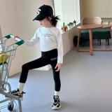 Детские леггинсы для принцессы, штаны, в западном стиле, осенние