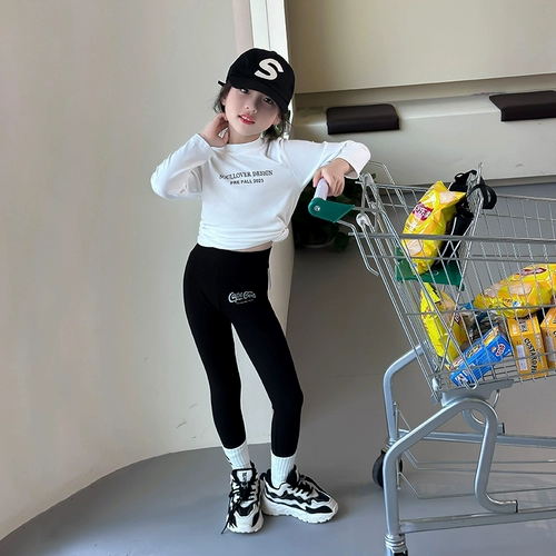 Детские леггинсы для принцессы, штаны, в западном стиле, осенние