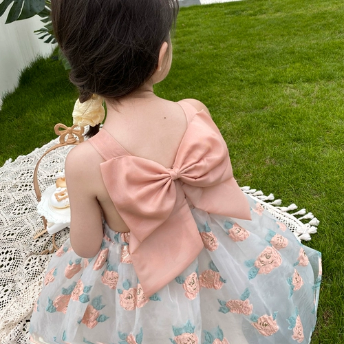 Платье для принцессы, юбка на девочку, летняя одежда, летнее платье-комбинация, коллекция 2023