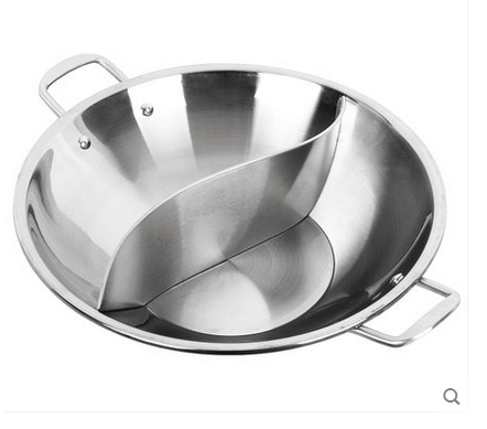 2 5 mm stainless steel special thick hot pot tripod mandarin hot pot clear soup hot pot with hot pot self-hot pot soup pot