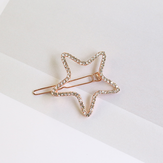 Hàn Quốc phụ kiện tóc kẹp tóc ngôi sao năm cánh sao kim cương bên clip đầu clip bangs clip rhinestone từ clip kẹp tóc trang sức đầu - Phụ kiện tóc kẹp tóc sau