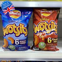 Suzhou in-stock British Walkers Wotsits Baked Cheese-flavored corn potato Chips Snack 16.5g*6 packs