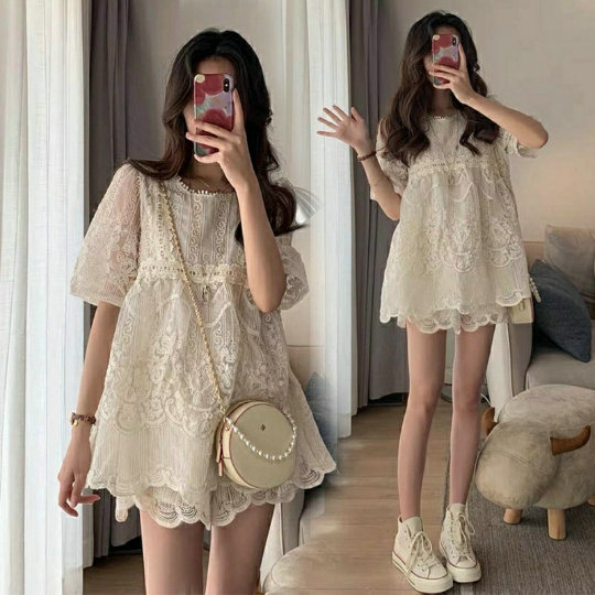 Pregnant Woman Summer Clothing Suit Fashion Short Sleeve Dolls Hooded Pregnancy Woman Dress Shield Not Pregnant Belly Woman Dress