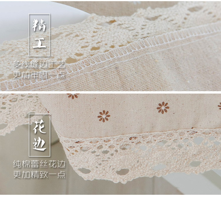 Khăn trải bàn bằng vải cotton và khăn trải bàn kiểu Nhật nhỏ sân vườn nhỏ cà phê bàn ​​tròn bàn ăn bằng vải lanh hình chữ nhật khăn trải bàn hình vuông các mẫu móc khăn trải bàn đẹp