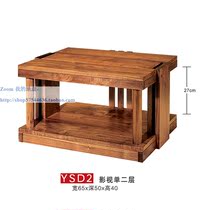 Jazz rack Film and Television single 2-layer Film single second video cabinet Cabinet Black Walnut all solid wood