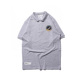 Timeless Tide Summer Mang bông ngắn tay áo Polo Shirt NASA Astronaut Shimhearmen Loose Quốc Tide