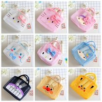 Cute Cartoon Mesh Cashier Bag Fitness Swimming Containing Carry-on Makeup Bag Beach Bag Travel Wash Containing Bag