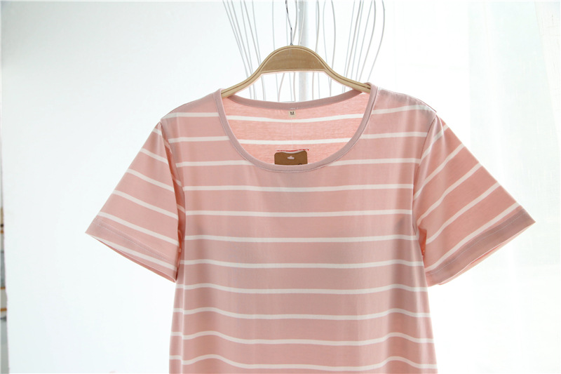 Mùa hè cotton modal đai ngực pad váy ngủ đồ ngủ ngắn tay áo ngực miễn phí phần mỏng lỏng kích thước lớn nhà váy nữ váy đầm dễ thương