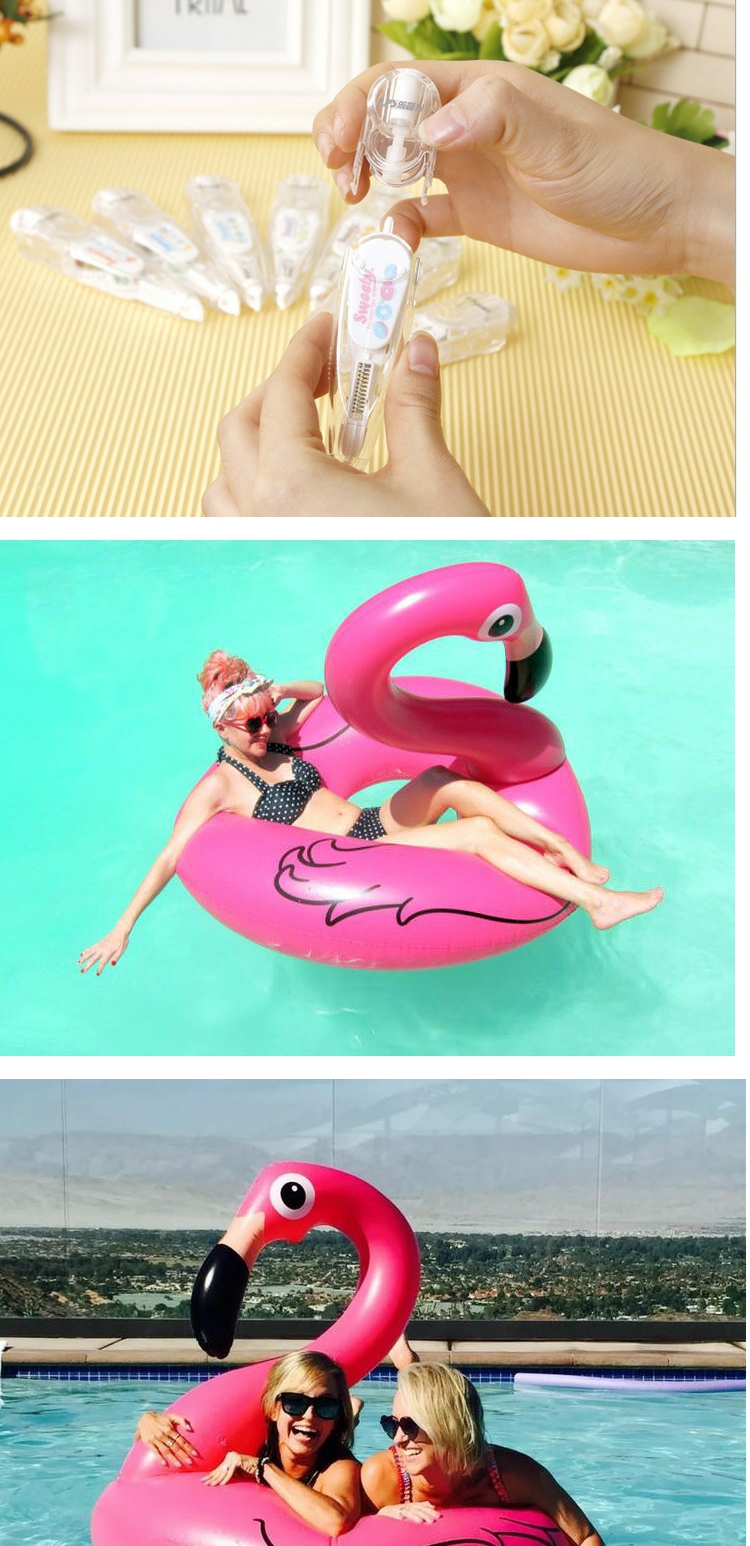 120cm bơm hơi flamingo vòng cung cấp nước gắn phao cứu sinh thiên nga - Cao su nổi phao bơi cho bé 3 tuổi