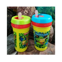 NUK baby anti-choking drinking cup baby baby anti-fall straw Cup 300ml Ninja Turtle kettle