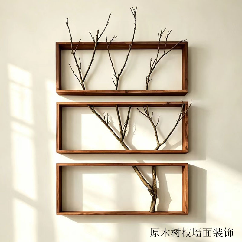 New Chinese-Style Natural Branch Painting, Log-Style Zen Painting, Wabi-Sabi Style Wall Decoration, Creative Natural Decorative Painting New Chinese-Style Natural Branch Painting, Log-Style Zen Painting, Wabi-Sabi Style Wall Decoration, Creative Natural Decorative Painting