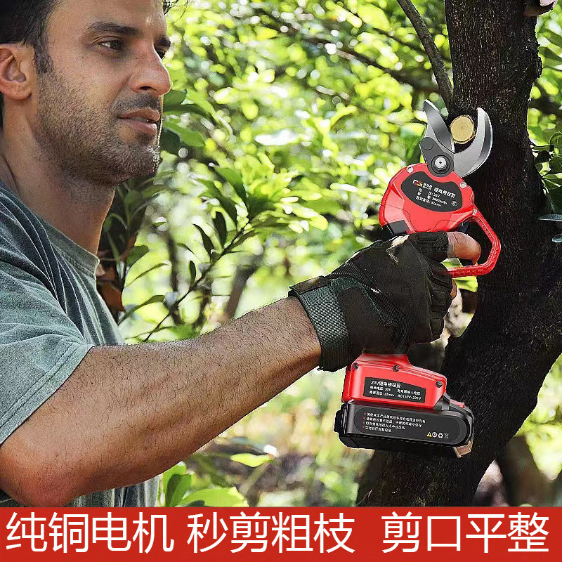 德国进口电动修枝剪:果树剪刀锂电充电式园林神器,粗壮树枝也能轻松搞定!-剪刀-淘宝百科网