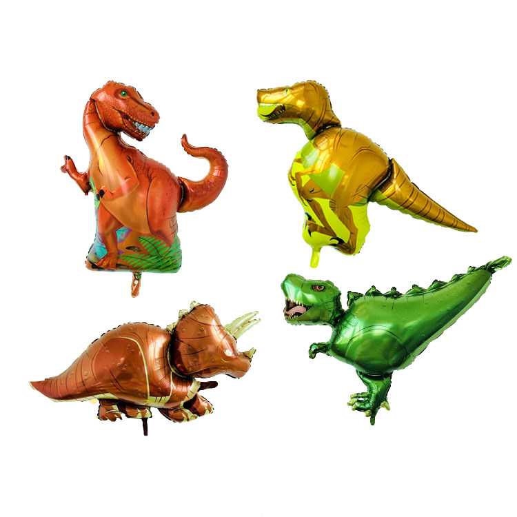 Dinosaur Aluminum Film Balloon Triceratops Tyrannosaurus Rex Kids Toy Theme Birthday Party Supplies One Year Old Arrangement Decoration