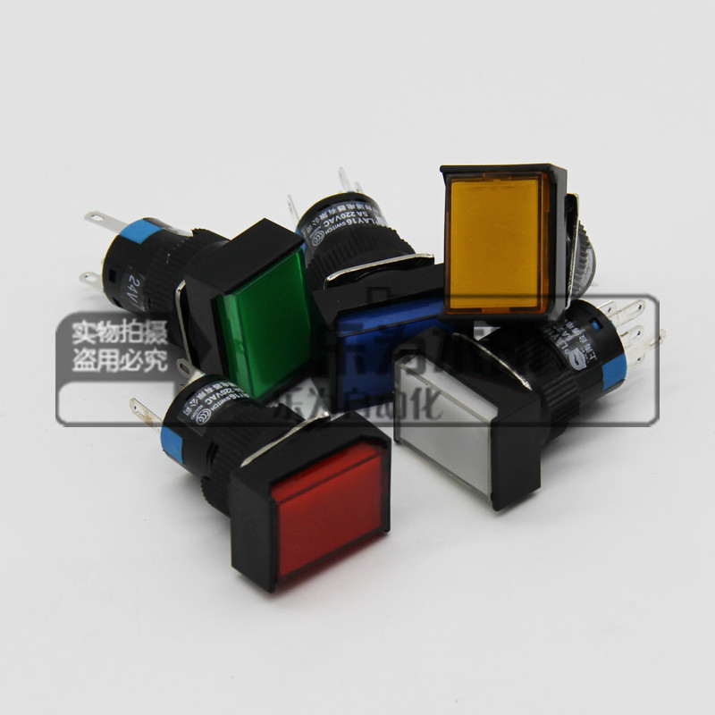 LAY16 LAY16 J-11D LAY16 LAY16 red green with light button rectangular fleeting button AC DC24