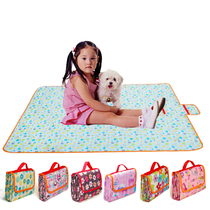  Childrens picnic mat small 1m*1 5m primary school student moisture-proof mat encrypted Oxford cloth spring outing beach mat Kindergarten