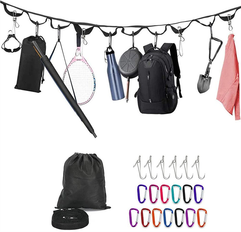 Outdoor camping lanyard clothesline camping travel simple tent garden ribbon tied rope bedroom dormitory lanyard