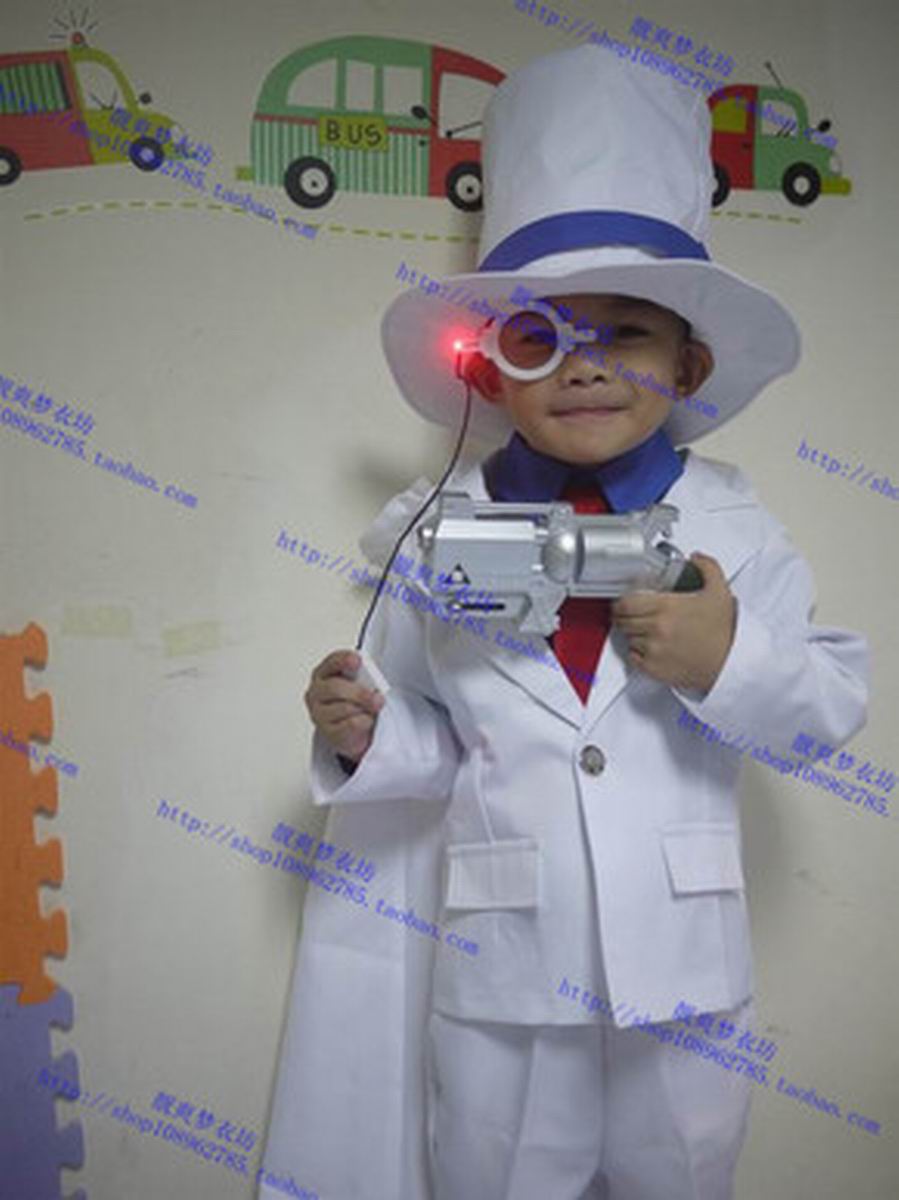 Thám tử Conan COS quần áo trẻ em người lớn chuyên nghiệp Kidd quần áo cosplay quần áo cosplay halloween
