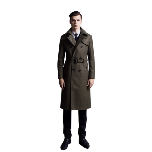 Демисезонное шерстяное пальто, демисезонная длинная куртка, в корейском стиле