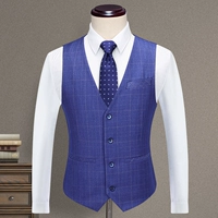 Модный синий инсульт жилет