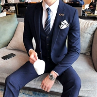 C209-W7023 Синий набор с двумя частями [топ+брюки]