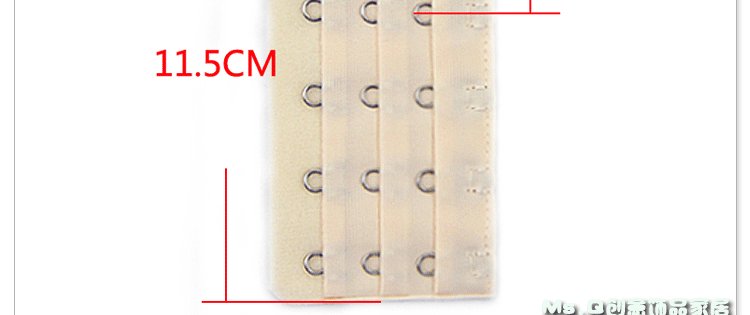 Đồ lót khóa dài áo ngực mở rộng khóa khóa tăng trưởng 6 khóa móc phụ kiện móc khóa trở lại khóa ba hàng sáu khóa dây đeo cố định đồ lót