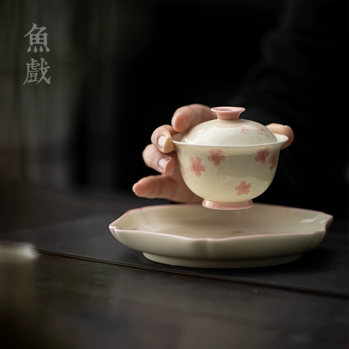 Японский креативный керамический чай, ретро чайная чашка для домашнего использования, чайный сервиз, «сделай сам», ручная роспись