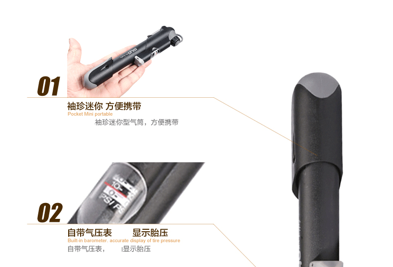 Pompe à vélo GIYO - Ref 2390735 Image 8