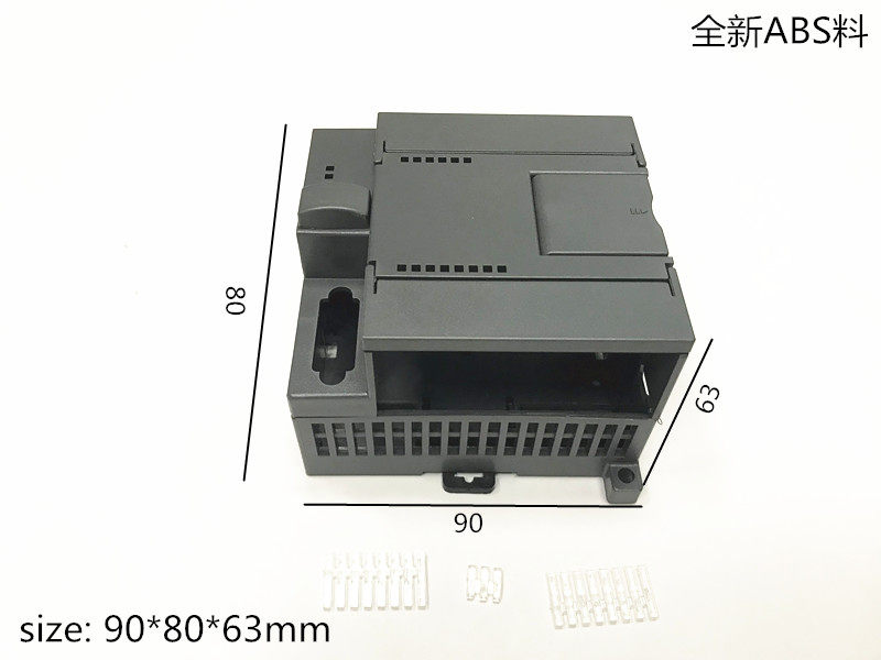 Direct selling Ximen PLC industrial control box cpu222 expansion module rail electrical plastic electronic shell 90x80x63