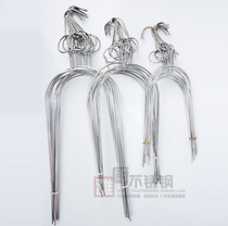Thick stainless steel pipa fork bold U-SHAPED pi pa ya barbecued duck fork meat roasting adhesive hook duck fork pigeon fork