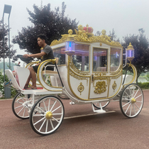 Deposit royal carriage manufacturers European wedding photography custom props Wedding reception four-wheeled electric horse-drawn car