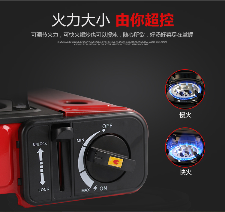 Cassette bếp ngoài trời bếp gió cầm tay cắm trại nướng cung cấp lẩu bếp gas gas bếp gas - Bếp lò / bộ đồ ăn / đồ nướng dã ngoại giá bếp ga mini namilux