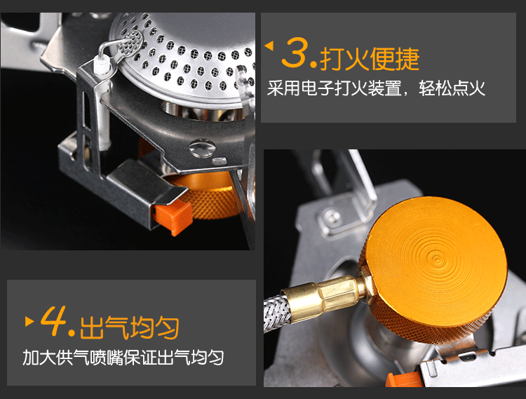 Bếp ngoài trời cắm trại ngoài trời cung cấp cắm trại bếp gió di động bếp gas hoang dã bếp thiết bị dã ngoại - Bếp lò / bộ đồ ăn / đồ nướng dã ngoại bếp ga mini namilux