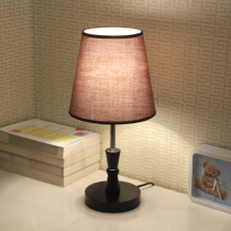 Simple modern feeding bedroom bedside decoration study living room solid wood dimming creative LED small table lamp