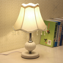 Modern simple European bedroom personality decoration wedding room warm feeding small table lamp warm dimming bedside lamp