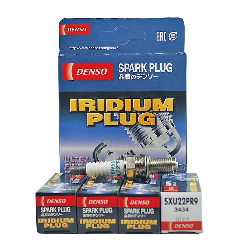 DENSO IRIDIUM LONG LIFE Spark Plugs SXU22PR9 3434 Set of 4